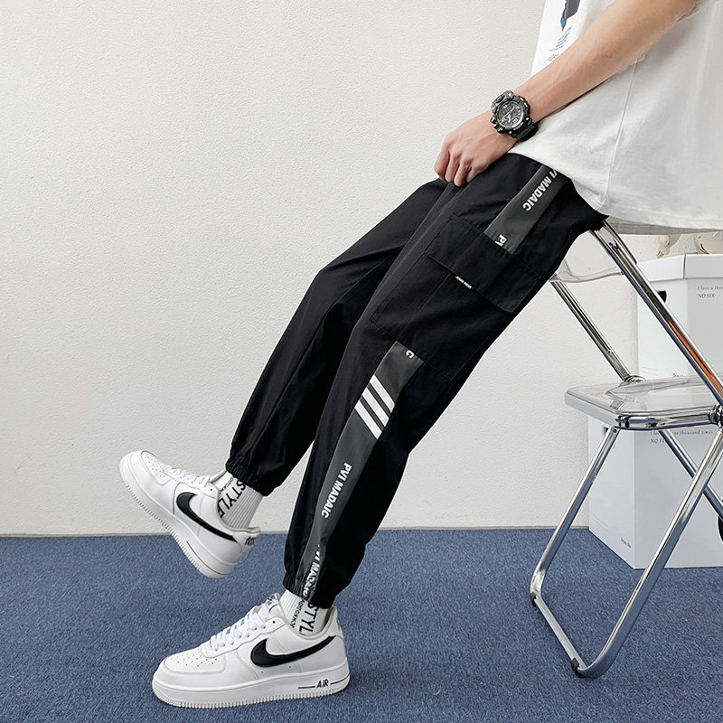 2025秋冬季主推款宽松大码九分裤工装裤潮牌男裤K18-P35,男装工装外套,星座209-1