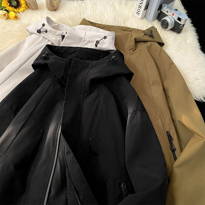 春季新款休闲户外夹克男连帽冲锋衣外套男JK8022-P60,男装夹克,星座209-1
