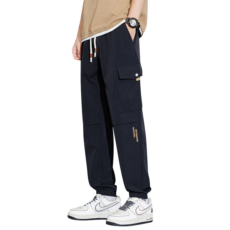春装新款时尚高品质不起球宽松休闲裤男工装九分裤K518P40控59,男装工装外套,星座209-1