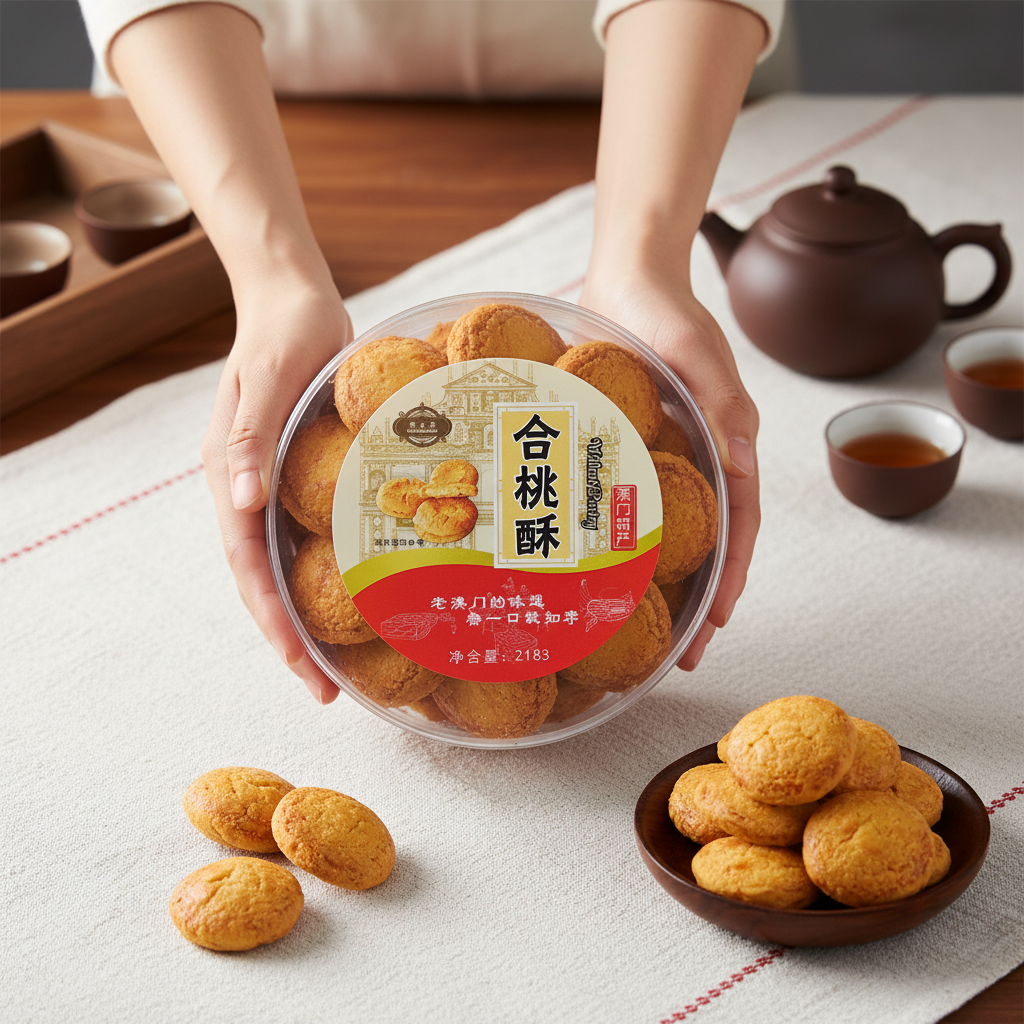 澳门特产核桃合桃酥盒装传统糕点手工制作中式点心