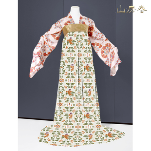 山房春 | 山房春原创唐风对襟衫子齐胸裥裙复原披帛唐制汉服