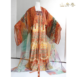 山房春 | 现货原创唐风法门寺披衫红齐胸复原裥裙披帛唐制汉服