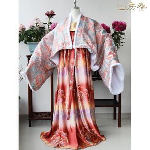 【新年款】山房春冬季绒毛织锦法门寺披衫唐风丝绒裥裙唐制汉服