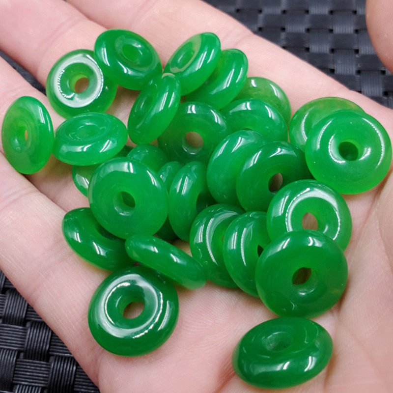 玉石挂件碧绿色平安扣挂件石英岩玉平安扣吊坠玉平安扣吊坠项链坠,珠宝/钻石/翡翠,颈饰,淘宝优惠券,粉丝福利购,淘宝优惠卷