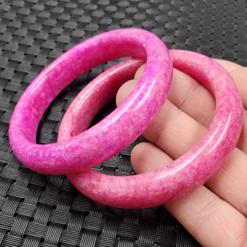 桃花玉手镯粉色手镯玉石手镯饰品手镯女款手链玉镯子玉手环,珠宝/钻石/翡翠,手饰,淘宝优惠券,粉丝福利购,淘宝优惠卷