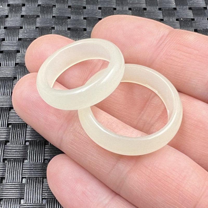 仿新疆和田玉仿玉石戒指仿岫玉戒指黄白色玉戒指玉指环玉跑环,珠宝/钻石/翡翠,手饰,淘宝优惠券,粉丝福利购,淘宝优惠卷