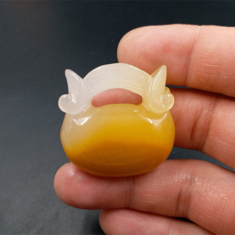 实物拍照天然玉石a货和田玉金丝玉钱袋挂件 金丝玉香囊吊坠玉坠,珠宝/钻石/翡翠,颈饰,淘宝优惠券,粉丝福利购,淘宝优惠卷