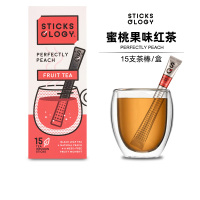 Sticksology欧乐集茶棒蜜桃果味水果红茶比利时进口创意英式茶包