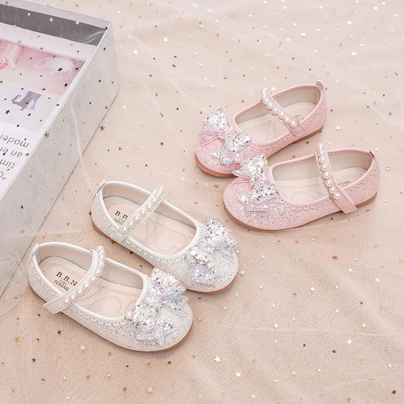 水晶鞋女童公主鞋2025春秋新款