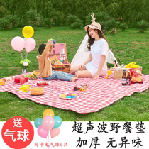 Spring outing damp proof mat waterproof super light heavy picnic mat outdoor children outing portable ins wind picnic cloth