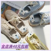 奶油色德训鞋 超轻运动女鞋 包邮 软出新天际 Xiao.g 巨好穿