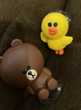 现货 这个好可爱啊！自留10个！车载吸盘摆件 3D立体桌面卡通装饰