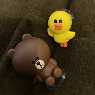 现货 这个好可爱啊!自留10个!车载吸盘摆件 3D立体桌面卡通装饰