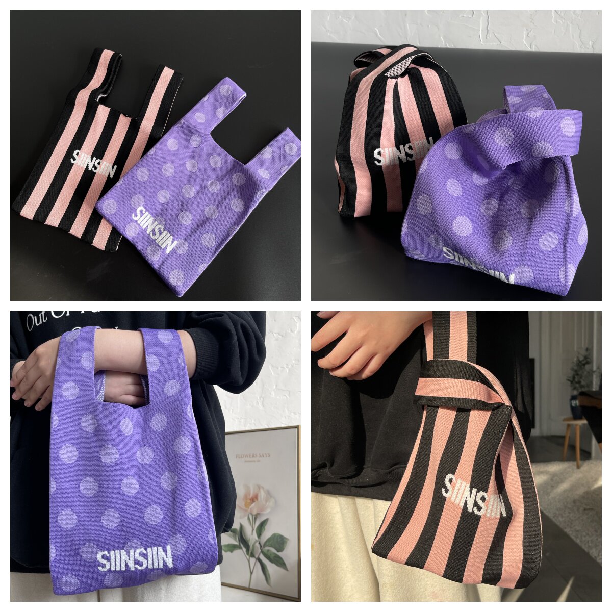 现货！满3包 邮 小小的一只！很可爱~ 针织手腕包