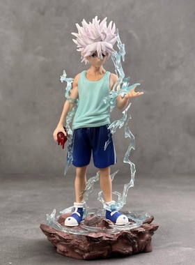 全职猎人手办神速奇犽 雷电落雷帅气Killua动漫周边模型潮玩摆件