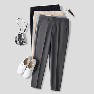 西装 长裤 直筒小西裤 男士 男 垂感修身 商务正装 厚款 高级感休闲裤 秋季