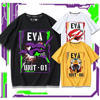 EVA初号机纯棉短袖T恤Neon Genesis Evangelion宽松男女上衣