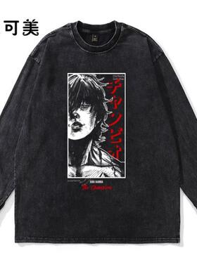 Hanma Baki The Grappler Gym Anime Tshirt Men 纯棉长袖T恤