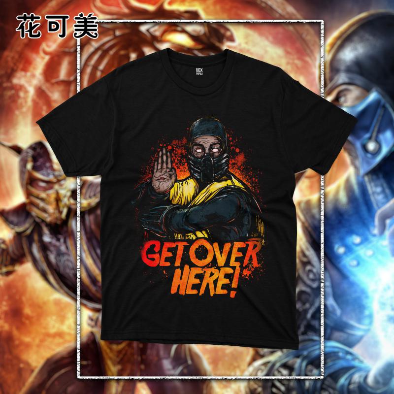 动漫美式欧美真人快打mortal kombat男女学生纯棉T恤男短袖上衣