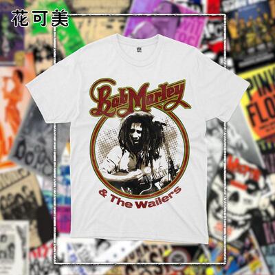 欧美潮流时尚纯棉T恤bob-marley鲍勃·马利乐队男女宽松百搭短袖