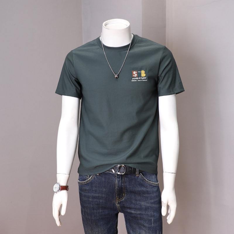 潮牌男士夏季短袖纯棉t恤衫韩版青年后背印花时尚圆领上衣男,男装,T恤,淘宝优惠券,粉丝福利购,淘宝优惠卷