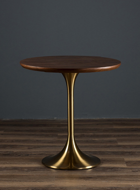 德宜客家用轻奢郁金香茶几咖啡矮桌沙发边几客厅角几现代小圆桌子