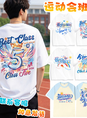 运动会定制小学生diy毕业班服