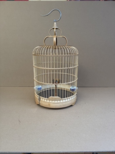 竹制鸟笼留青带皮手工制作馒头圆型百灵云雀鸟笼全套配齐遛笼包邮