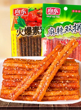向东麻辣双拼辣条零食儿时经典麻辣小吃面筋双胞80后怀老式辣片棍