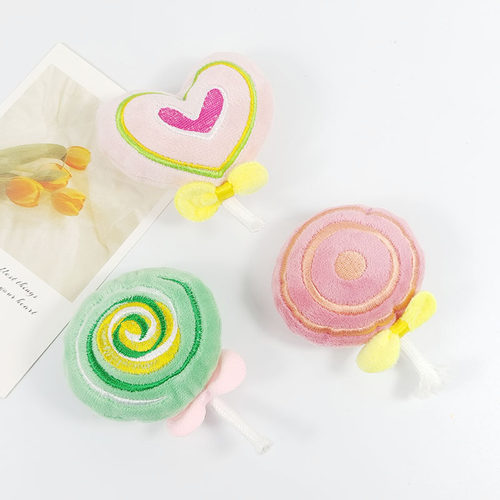 毛绒公仔窗帘装饰棒棒糖别针