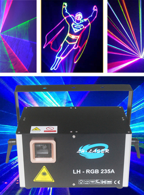 包邮直销1500MW带SD卡和ILDA全彩动画RGB婚庆表演舞台专用激光灯