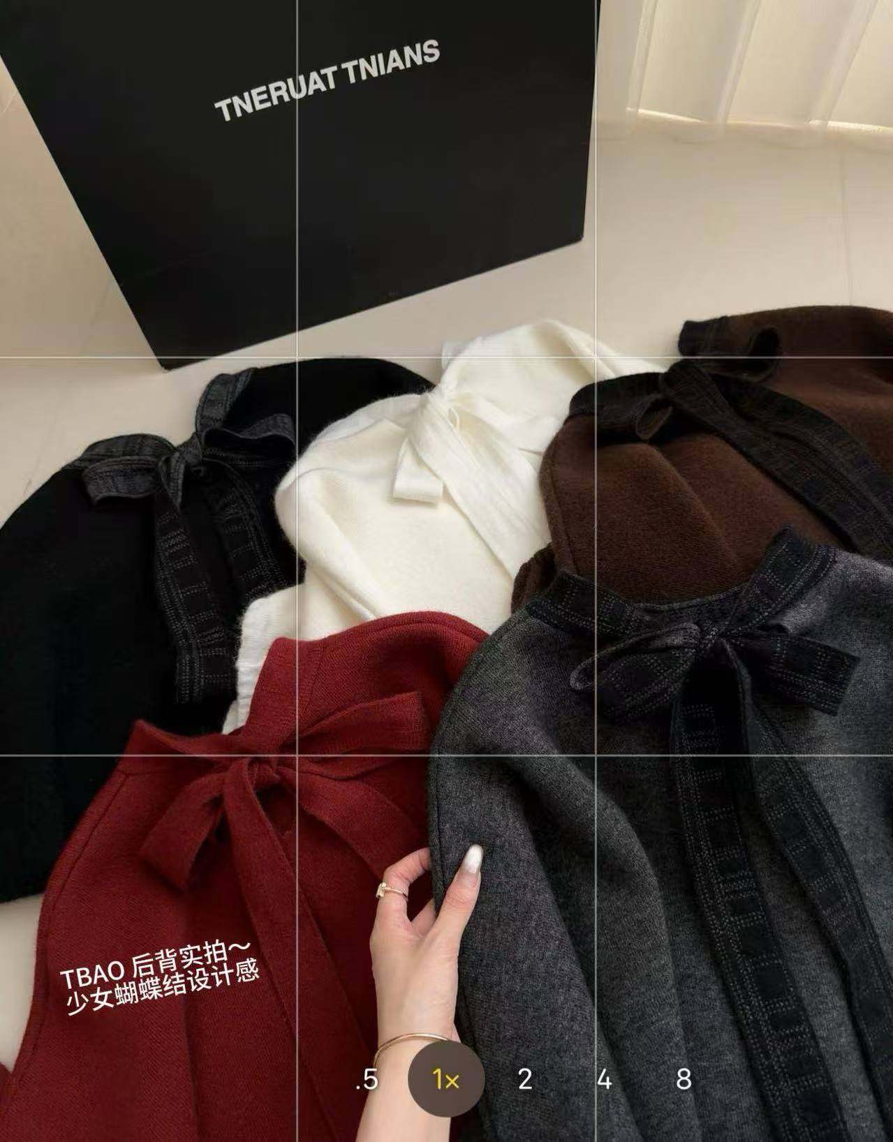 韩系甜美少女感背后蝴蝶结领结灯笼袖全羊毛小香风减龄宽松软糯,女装/女士精品,毛针织衫,淘宝优惠券,粉丝福利购,淘宝优惠卷