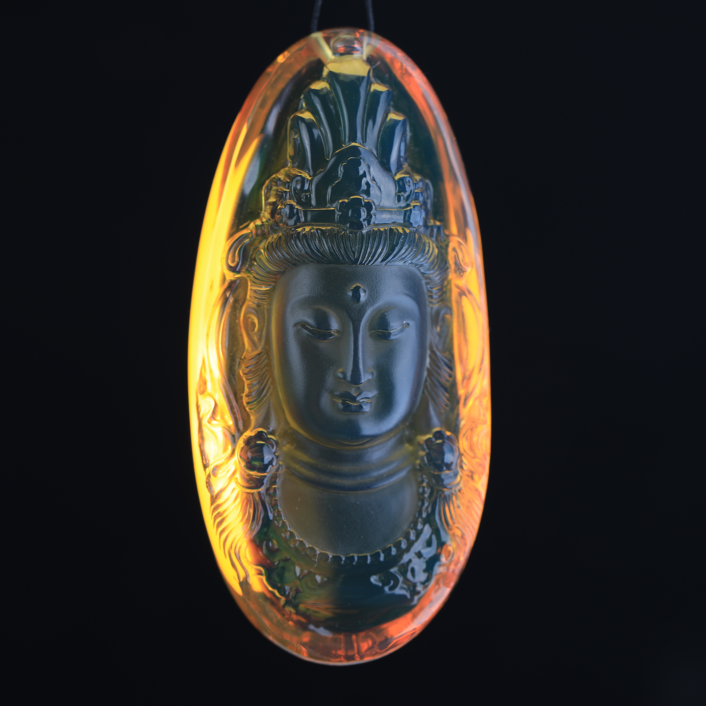 万福天然缅甸琥珀金蓝珀观音像吊坠精致佛牌净水纯手工小众简约,珠宝/钻石/翡翠,颈饰,淘宝优惠券,粉丝福利购,淘宝优惠卷