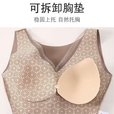 秋冬连体塑身衣女收腹束腰收小肚子免穿文胸加绒塑形美体束身内衣