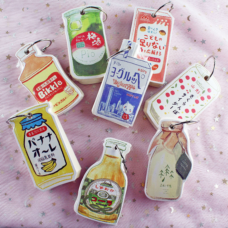 铁环造型创意日版饮料瓶 日和游饮会学生便携单词本记事本笔记本