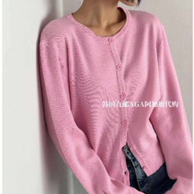 韩国直邮AGA糖果色开衫