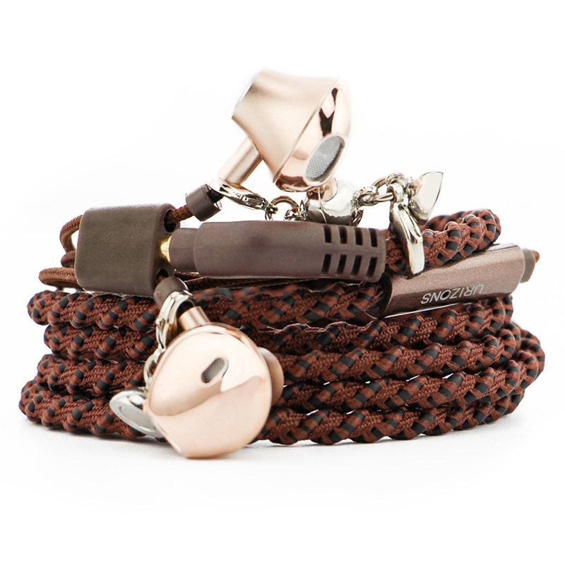 耳机有线入耳式手链适用于oppo苹果vivo高音质情侣男女生带麦游戏