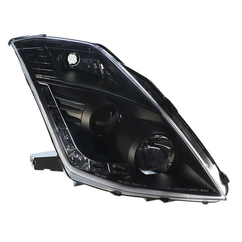 秀山350Z大灯 LED泪眼日行灯 氙气透镜大灯总成SONAR