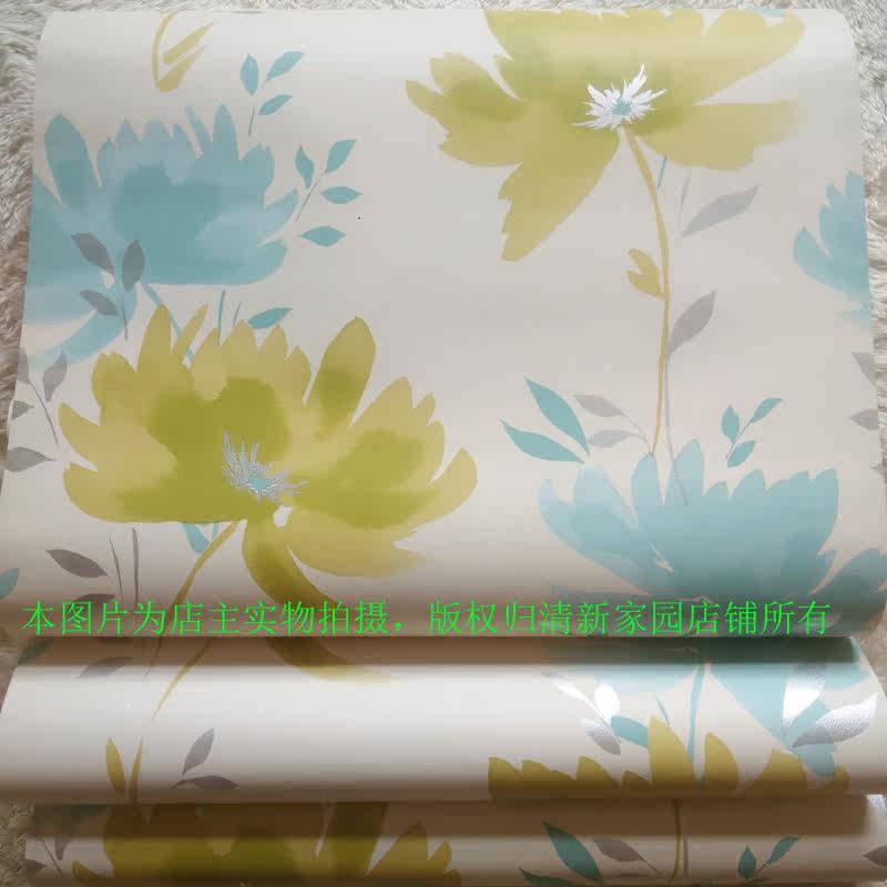 进口美式乡村大花壁纸纯纸环保墙纸卧室影视墙沙发墙吧台墙|msdalam kategori keluarga memasang ibu, Wallpaper, kertas dinding kertas tulen - dari Buy2taobao.com untuk memberikan perkhidmatan ejen Taobao profesional membeli