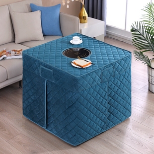 2025新款加绒罩电烤炉套罩取暖桌子套正方形电炉罩套烤火被桌布套