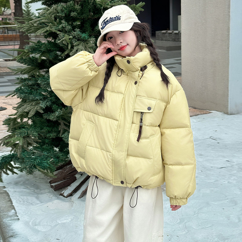 女童加厚秋冬季三防立领棉服保暖