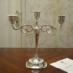 精品镀银三头简现代烛台欧式 饰品 蜡烛台婚庆家居餐厅酒店样板房装