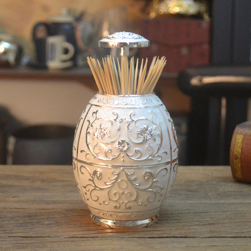 超值简欧式餐厅酒店金属牙签筒