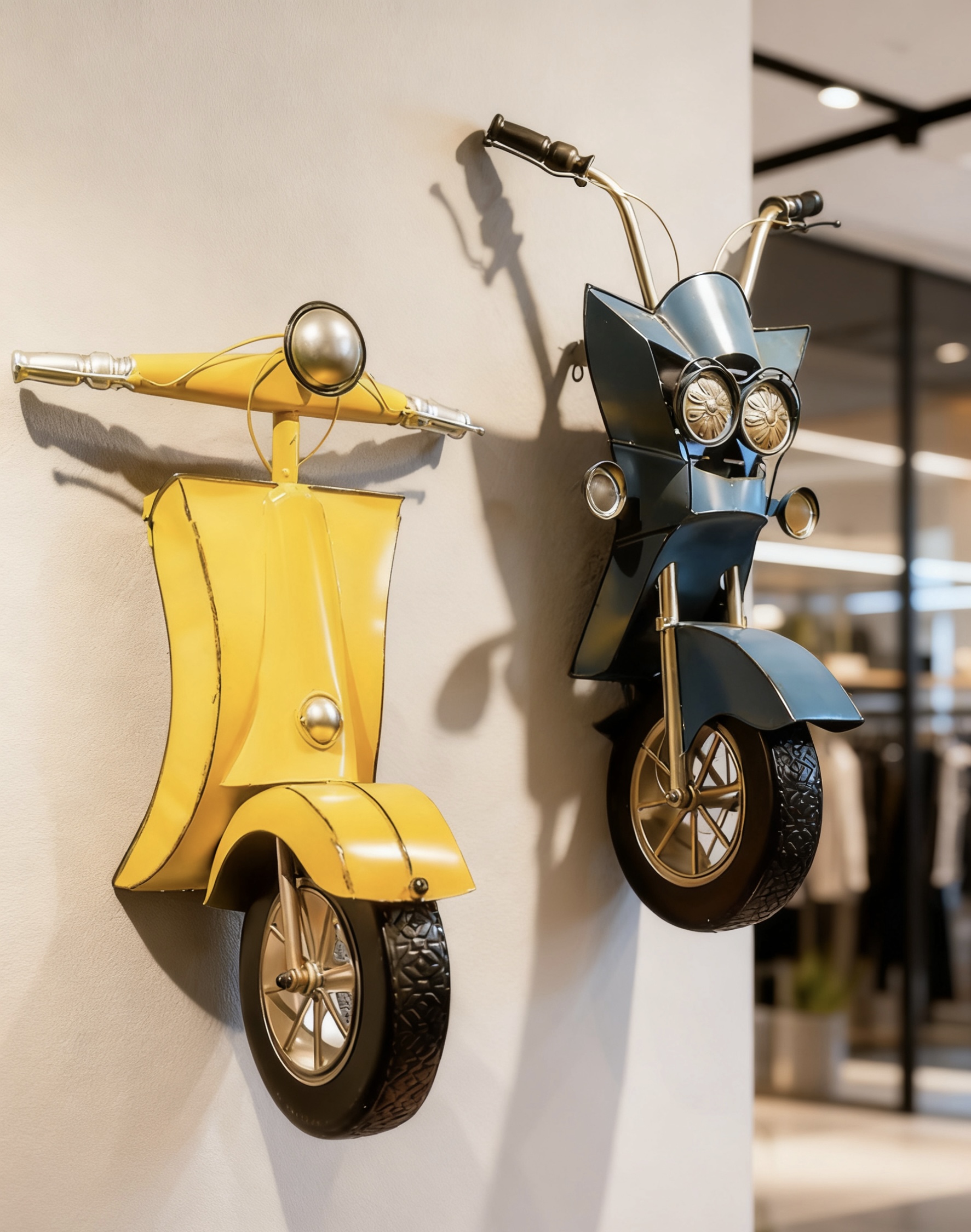 复古工业风铁艺3d立体摩托车墙面装饰品酒吧网咖饭店个性墙壁挂件