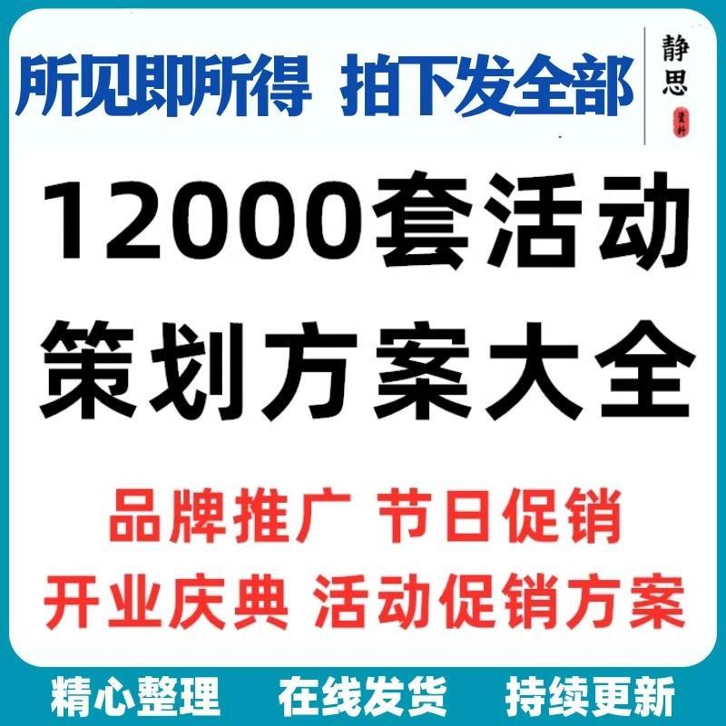企业公司活动策划方案市场开业宣传营销推广全案企划模板PPT课件