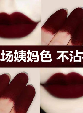 姨妈色口红笔霸气哑光雾面欧美风口红防水持久不掉色妈妈妆中老年