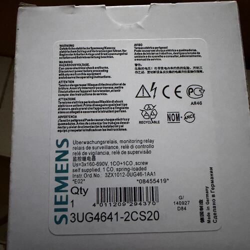 议价监控继电器3UG4641-2CS203UG46412CS203UG46412CS20