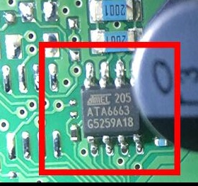 ATA6663 汽车LIN收发器通讯IC芯片模块 SOP8脚全新进口