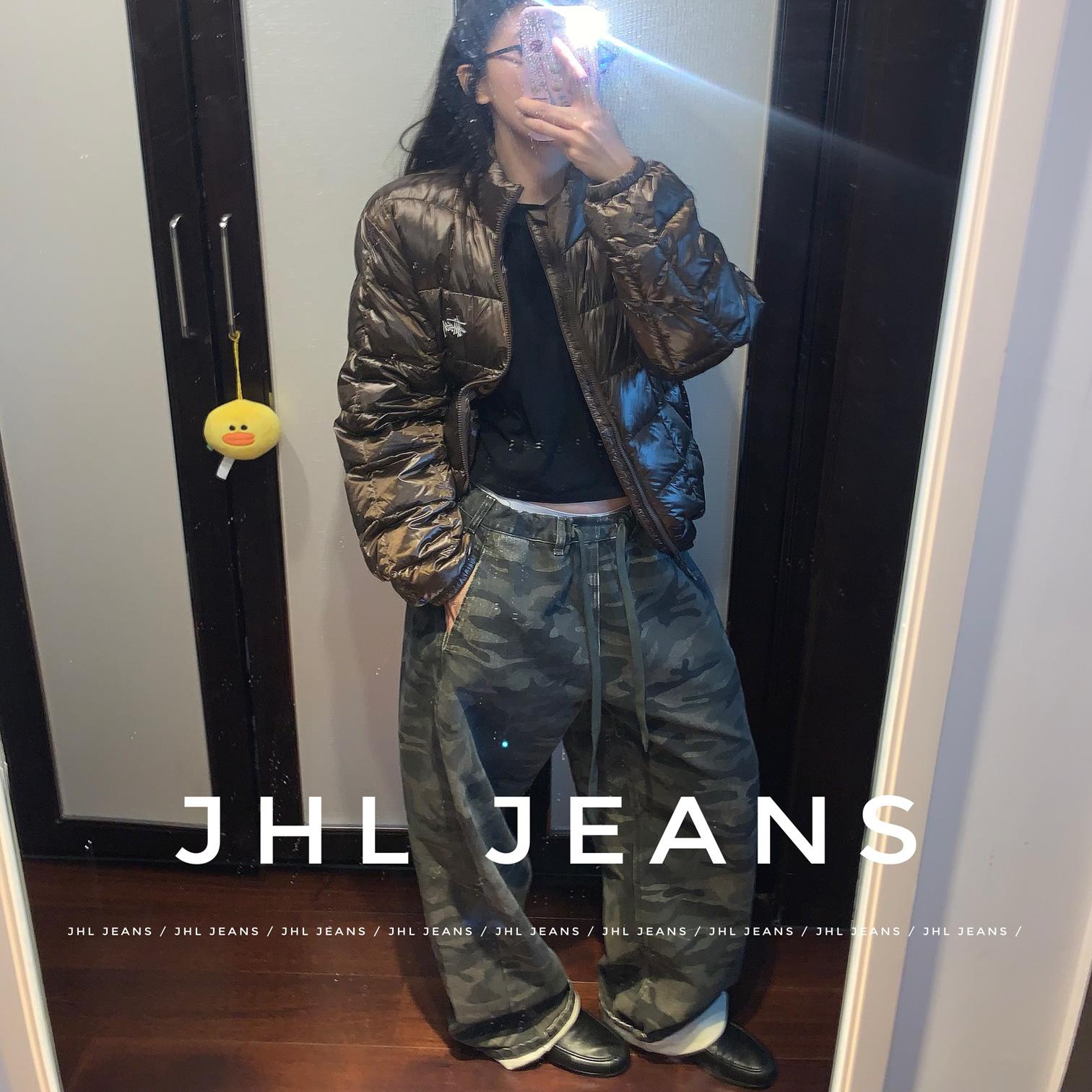 jhl洗水磨旧四季重磅原创迷彩裤