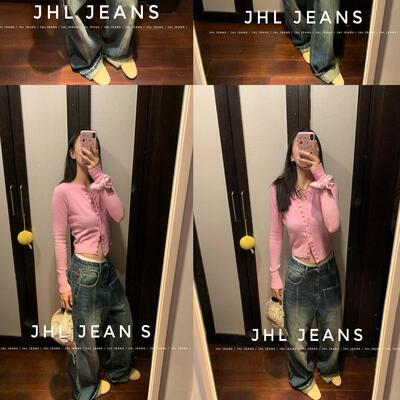 jhl拉链前后不一样四季复古水洗